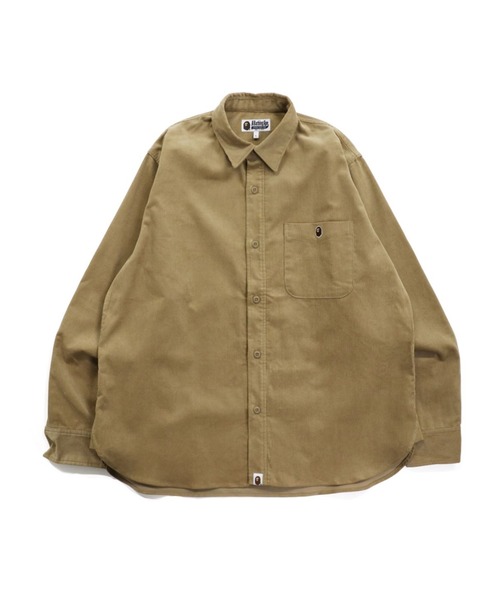 シャツ APE HEAD ONE POINT CORDUROY RELAXED FIT WORK SHIRT メンズの画像