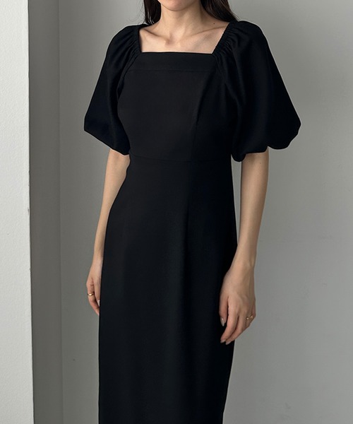 「Louere」 半袖ワンピース X-LARGE ブラック レディース_画像5