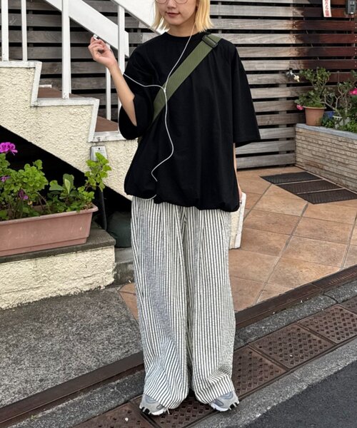 1097⭐︎裾バルーンカットソー CIAOPANIC TYPY（チャオパニックティピー） tシャツ 半袖 「WEB限定