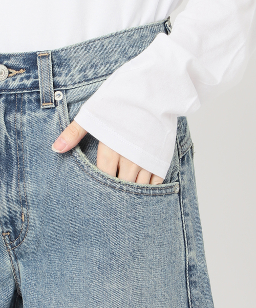 ワイドパンツ ジーンズ デニム デニムパンツ 「追加」LEVI'S 別注 SMU SUPER BAGGY BARREL レディースの画像