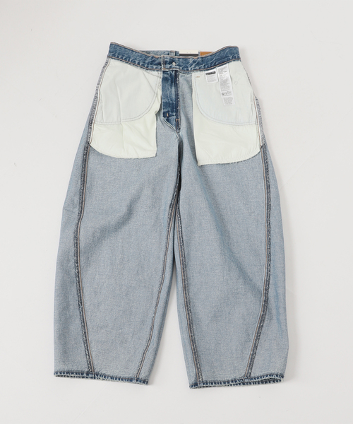 ワイドパンツ ジーンズ デニム デニムパンツ 「追加」LEVI'S 別注 SMU SUPER BAGGY BARREL レディースの画像