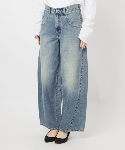 ワイドパンツ ジーンズ デニム デニムパンツ 「追加」LEVI'S 別注 SMU SUPER BAGGY BARREL レディースの画像