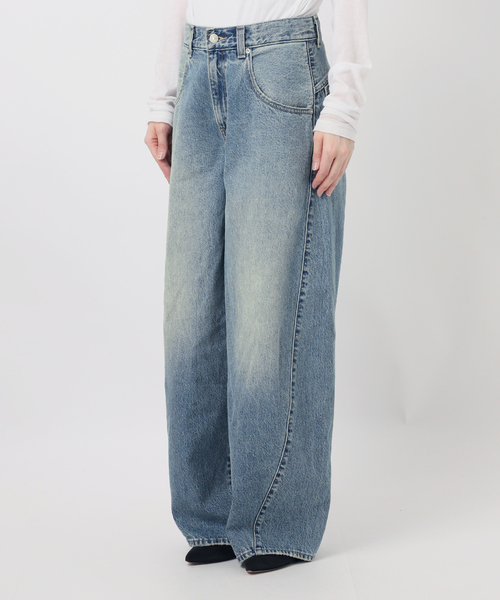 ワイドパンツ ジーンズ デニム デニムパンツ 「追加」LEVI'S 別注 SMU SUPER BAGGY BARREL レディースの画像