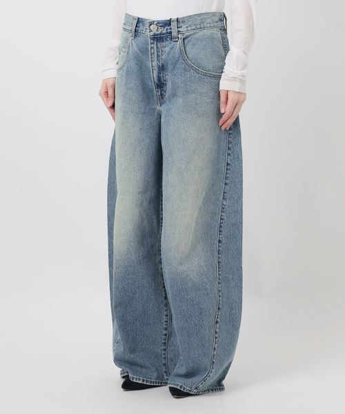 ワイドパンツ ジーンズ デニム デニムパンツ 「追加」LEVI'S 別注 SMU SUPER BAGGY BARREL レディースの画像