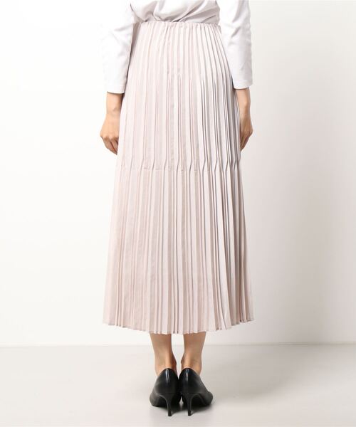 「LAUTREAMONT」 プリーツスカート 36 キャメル レディース_画像6