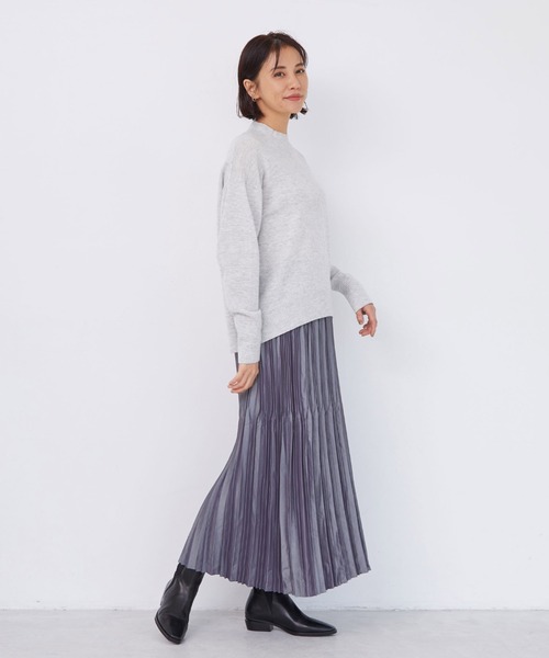 「LAUTREAMONT」 プリーツスカート 36 キャメル レディース_画像8