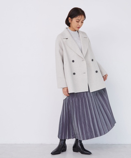 「LAUTREAMONT」 プリーツスカート 36 キャメル レディース_画像9