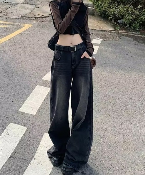 「shameless」 デニムパンツ M ブラック レディース_画像5