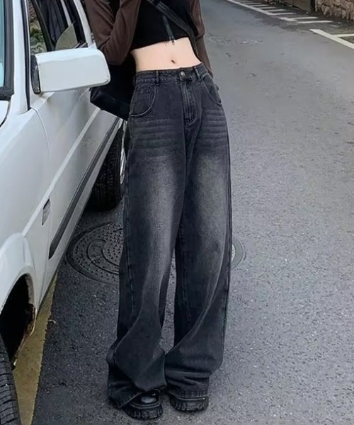 「shameless」 デニムパンツ M ブラック レディース_画像6