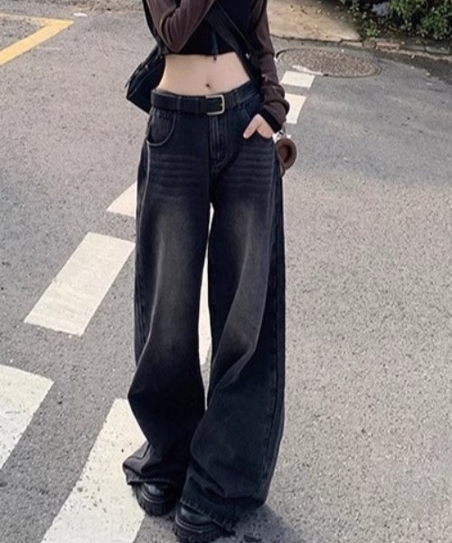 「shameless」 デニムパンツ M ブラック レディース_画像8