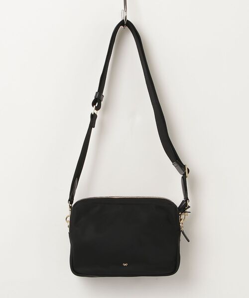 「ANYA HINDMARCH」 トリプル ジップ クロスボディバッグ - ブラック レディース_画像2