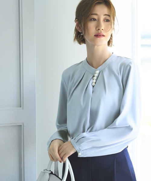 「RUIRUE BOUTIQUE」 長袖ブラウス M オフホワイト レディース_画像4