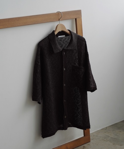 「WYM LIDNM」 ニットカーディガン S グレー メンズ_画像10