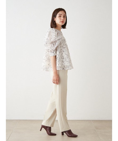 「SNIDEL」 パンツ 0 ベージュ レディース_画像4