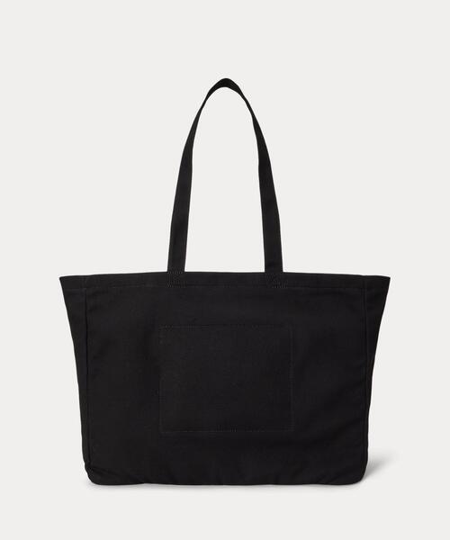 【美品】Polo Ralph Lauren キャンバストートバッグ ブラック POLO RALPH LAUREN（ポロ・ラルフローレン） ラルフローレン トート
