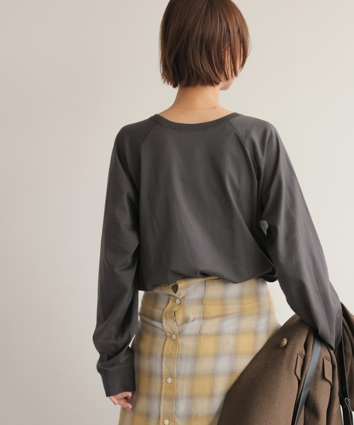 「JOURNAL STANDARD relume」 長袖カットソー FREE ホワイト×ホワイト レディース_画像8