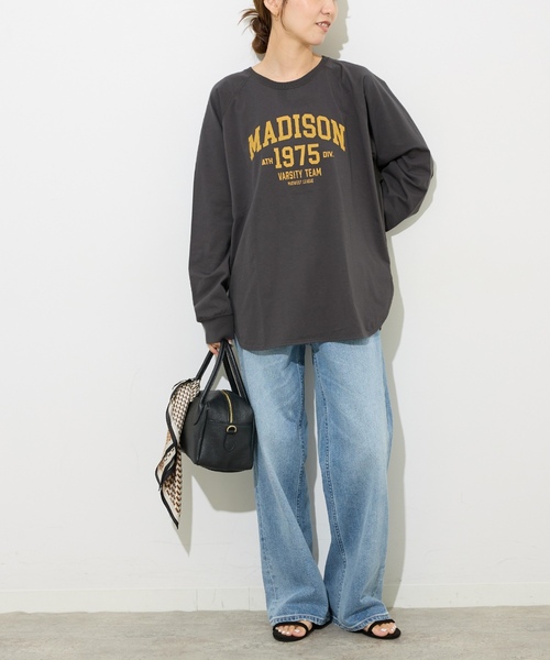 「JOURNAL STANDARD relume」 長袖カットソー FREE ホワイト×ホワイト レディース_画像9