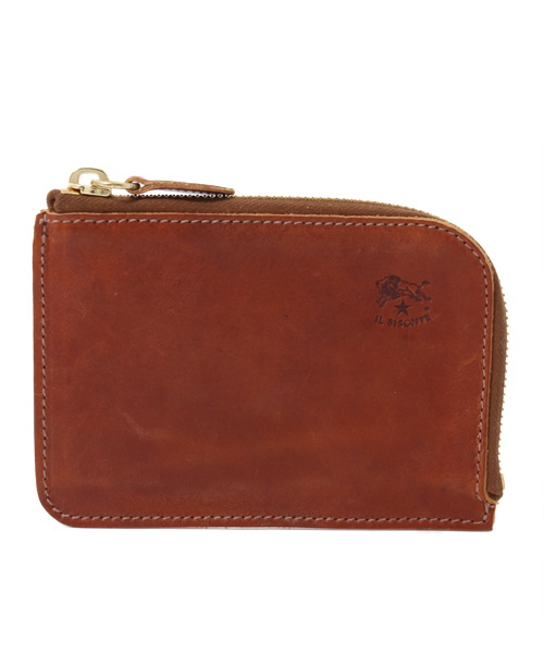 小物 IL BISONTE vintage leather wallet Men's bi-fold wallet in vintage leather color natural – Il