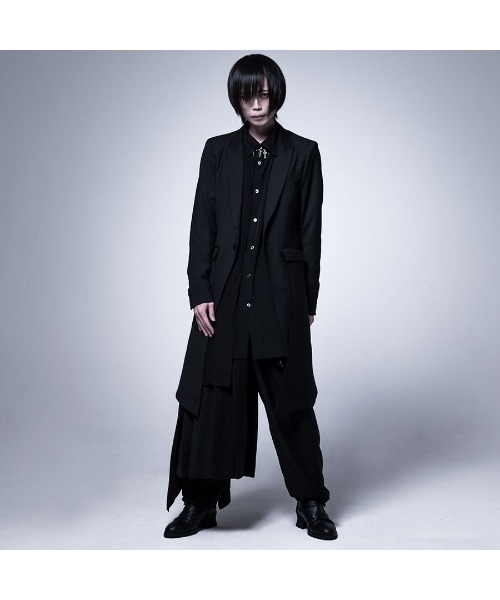 シャツ 「CIVARIZE」フェイクレイヤードアシメデザインシャツ メンズ