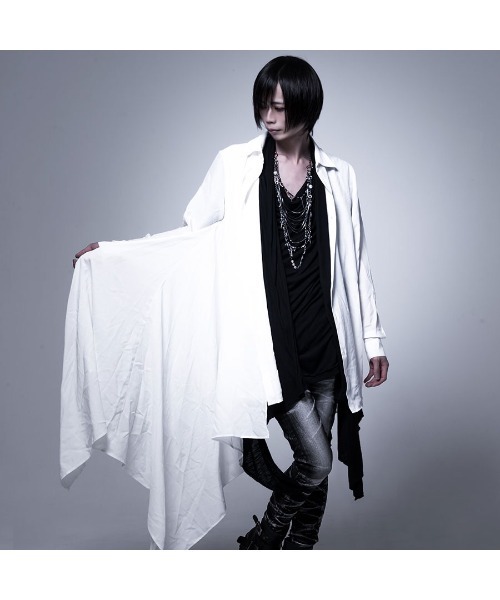 シャツ ブラウス 『CIVARIZE』フェイクレイヤードアシメデザインシャツ