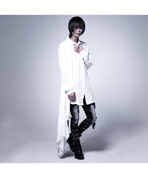 シャツ 「CIVARIZE」フェイクレイヤードアシメデザインシャツ メンズ