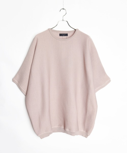 セットアップニット セーター サマーニット 5分袖 ロング S/XL セットアップニット セーター サマーニット 5分袖 ロング S/XL