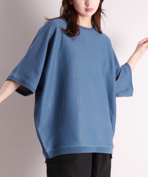 WESTSEA（ウエストシー） セーター ニット 12G ミラノリブ クルー