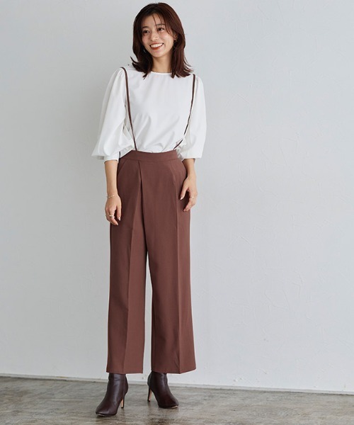 Pierrot（ピエロ） パンツ ショルダー付きラップパンツ レディース