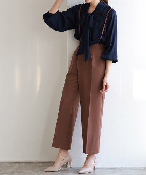 Pierrot（ピエロ） パンツ ショルダー付きラップパンツ レディース