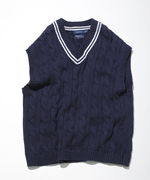 ベスト NAUTICA/ノーティカ Tennis Cotton 
