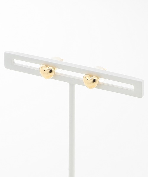 BLOOM（ブルーム） ピアス K18 イエローゴールド ハート ピアス（L