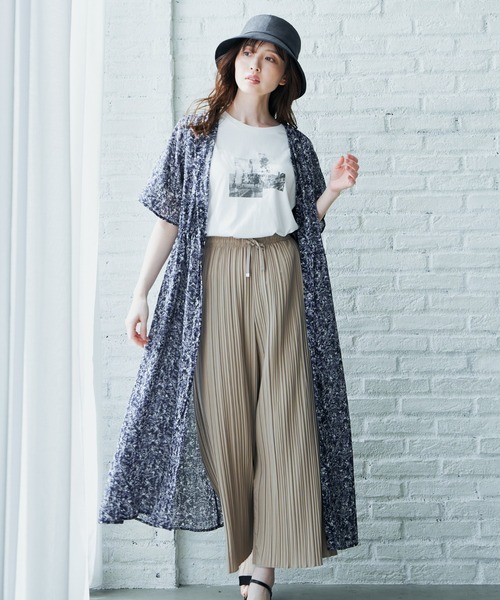 関税込 SATUADAY CLUB 2way プリントワンピース ikka ワンピース 「Sサイズ WEB限定」2WAYプリントワンピース