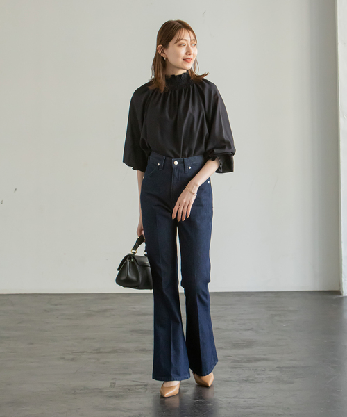 NOBLEノーブル【美品】シャーリングシアーブラウス3 Noble（ノーブル）の「シャーリングシアーブラウス3◇（シャツ