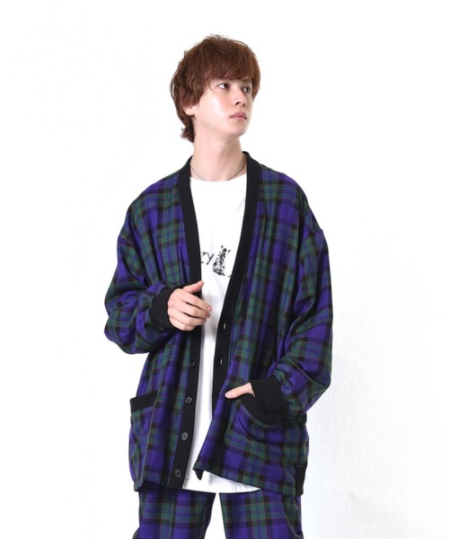 MILKBOY カーディガン CHECK カーデ レディース メンズ