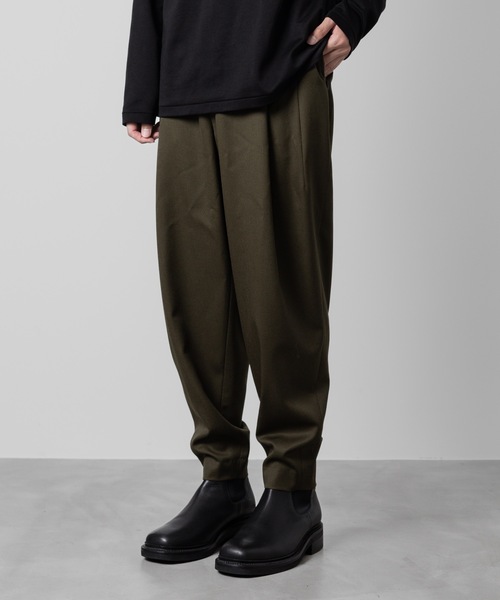 特別オファー WOOL CLASSIC パンツ ATO 2-TUCK メンズ PANTS TAPERED パンツ