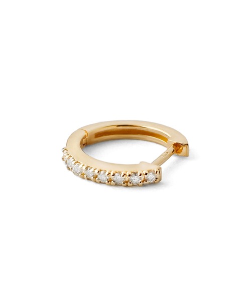 SIENA ROSE ピアス ダイヤラインフープピアス レディース