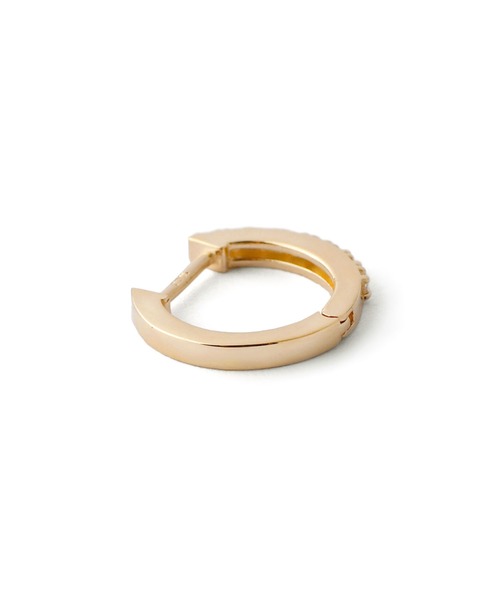 SIENA ROSE ピアス ダイヤラインフープピアス レディース