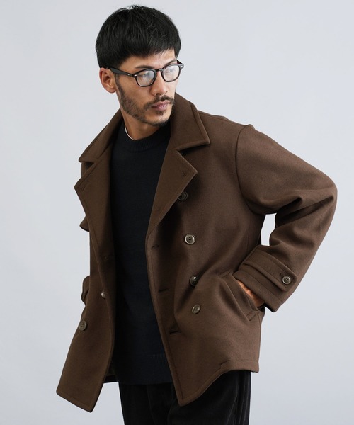 roshell（ロシェル） pコート ピーコート メルトンショート丈Pコート