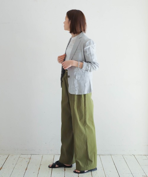NOMBRE IMPAIR ジャケット テーラードジャケット フレンチリネン