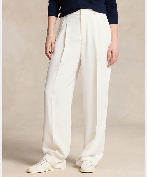 [新品未使用タグ付き]POLO RALPH LAUREN ストレートレッグパンツ ストレートレッグ サテン パンツ（スラックス）｜POLO RALPH LAUREN