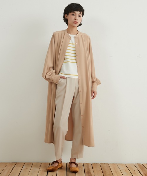 On One's Own シャツワンピース 長袖シャツワンピース羽織りロング