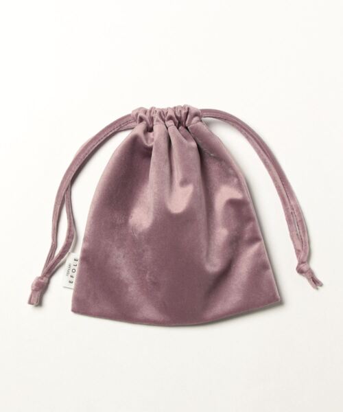 EFOLE ハンドバッグ Velor mini drawstrings / ベロア ミニ 巾着