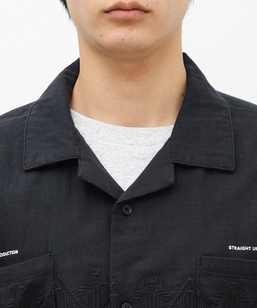 TIGHTBOOTH PRODUCTION 21SS半袖ロールアップビッグシャツ TIGHTBOOTH PRODUCTION 21SS半袖ロールアップビッグシャツ