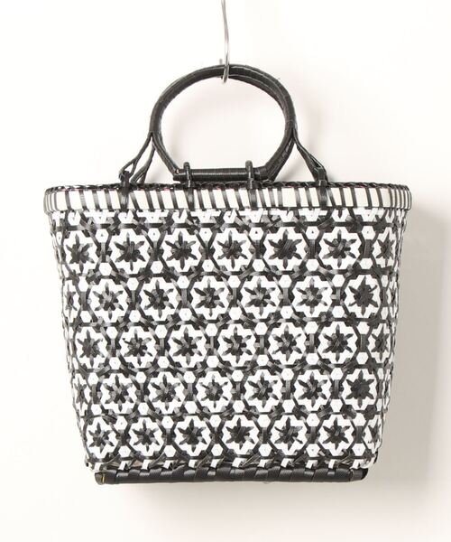 French Baskets★Pom Pom ファーボール かごバッグ セール】フルーツ刺繍かごバッグ（かごバッグ）｜BLUEEAST