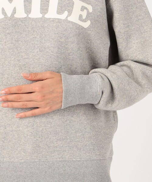 トレーナー スウェット UNION LAUNCH RUBBER PRINT SMILE スエット プルオーバー レディース UNION LAUNCH トレーナー スウェット RUBBER PRINT SMILE