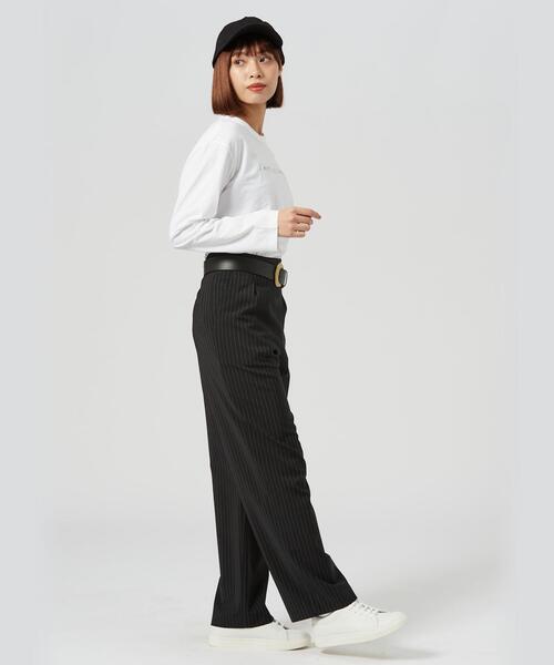 agnes b. PANTALON ストライプパンツ フレンチカジュアル 2025年最新】Agnes b 柄・デザイン：ストライプ レディース