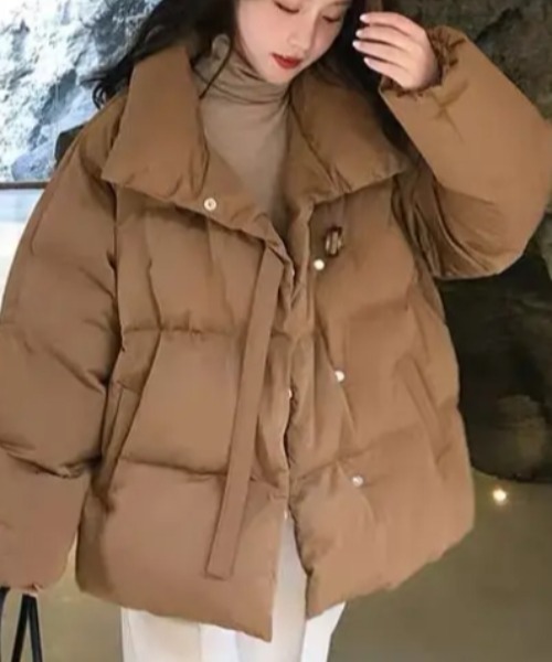 Achic（アシック） ブルゾン アウター ふわふわ 中綿ブルゾン エコ