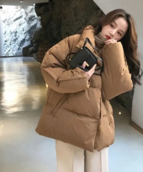 Achic（アシック） ブルゾン アウター ふわふわ 中綿ブルゾン エコ