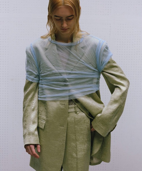 MAISON SPECIAL ジャケット テーラードジャケット Satin Jacket