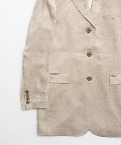 ジャケット・アウター Maison Bibliotheque MAISON SPECIAL ジャケット テーラードジャケット Satin Jacket